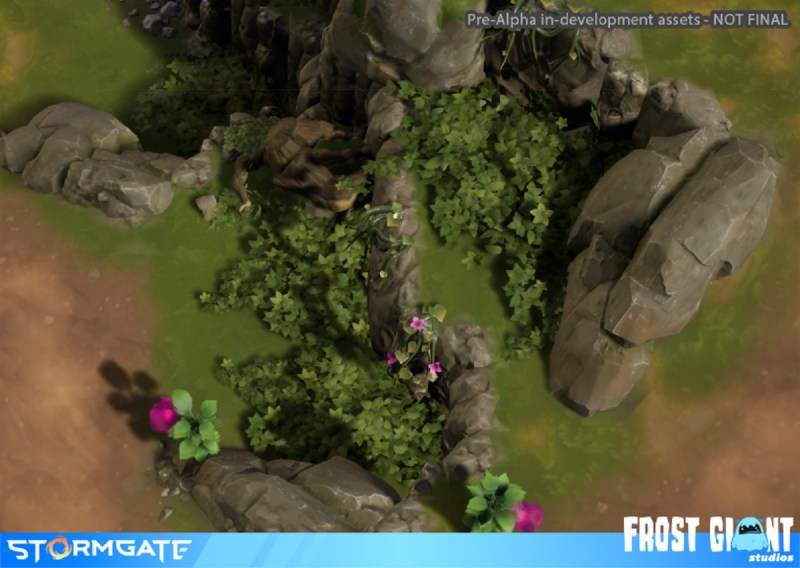 An environment in Stormgate.