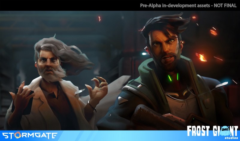 Characters in Stormgate.