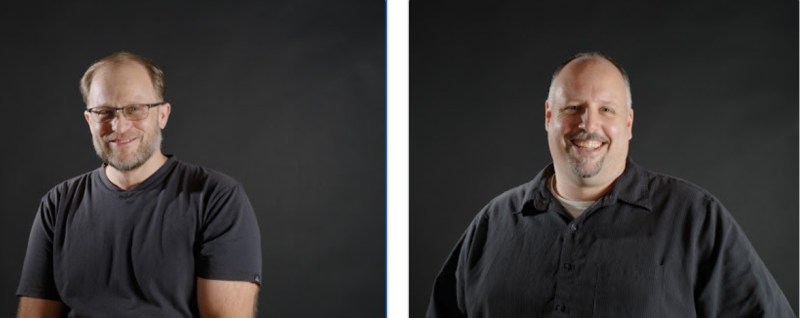 Tim Morten (left) and Tim Campbell are two of the founders of Frost Giant Games.