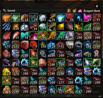 World of Warcraft reagent bank