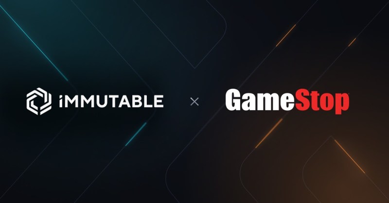 Gamestop has teamed up with Immutable on NFTs.