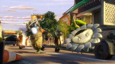 Garden Warfare zombie engineer vs sunflower