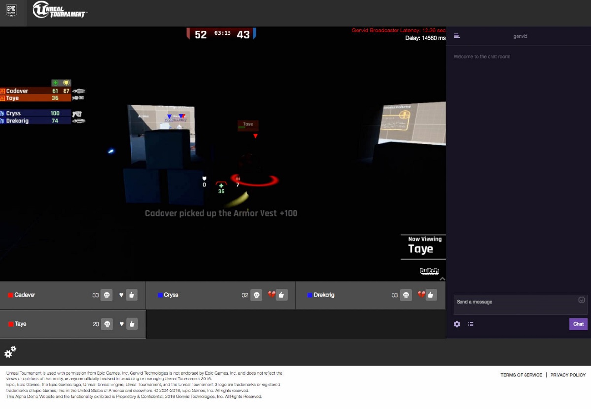 You can see exactly what and where the audience is watching in a esports scene with Genvid.