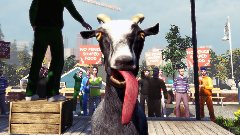 The goat that won't die, in the simulator that won't end.