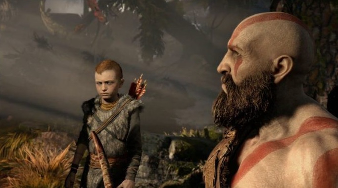 God of War's Kratos and his son.