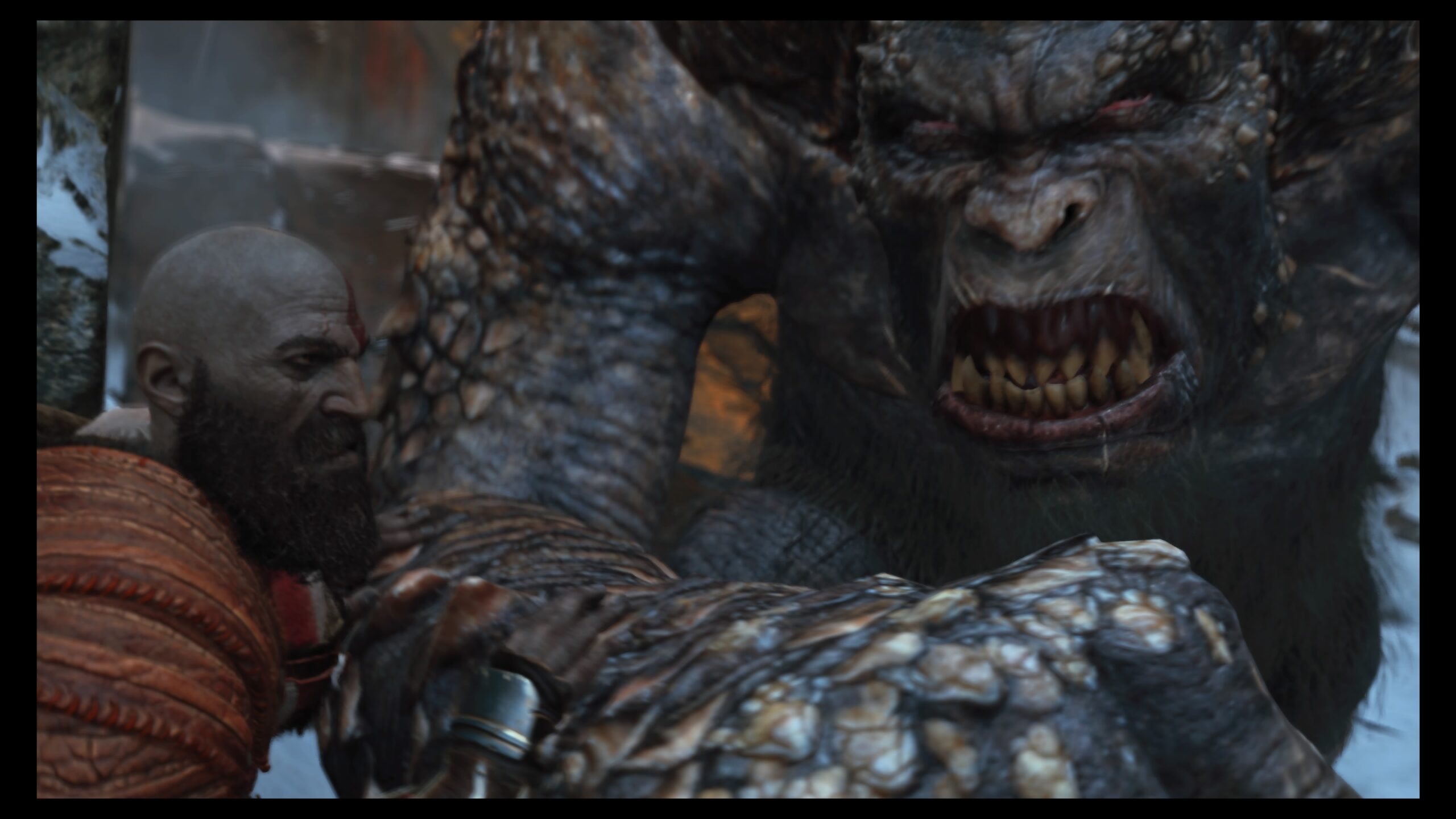 Kratos still fights plenty of monsters.