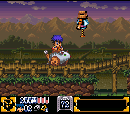 Goemon riding a mouse