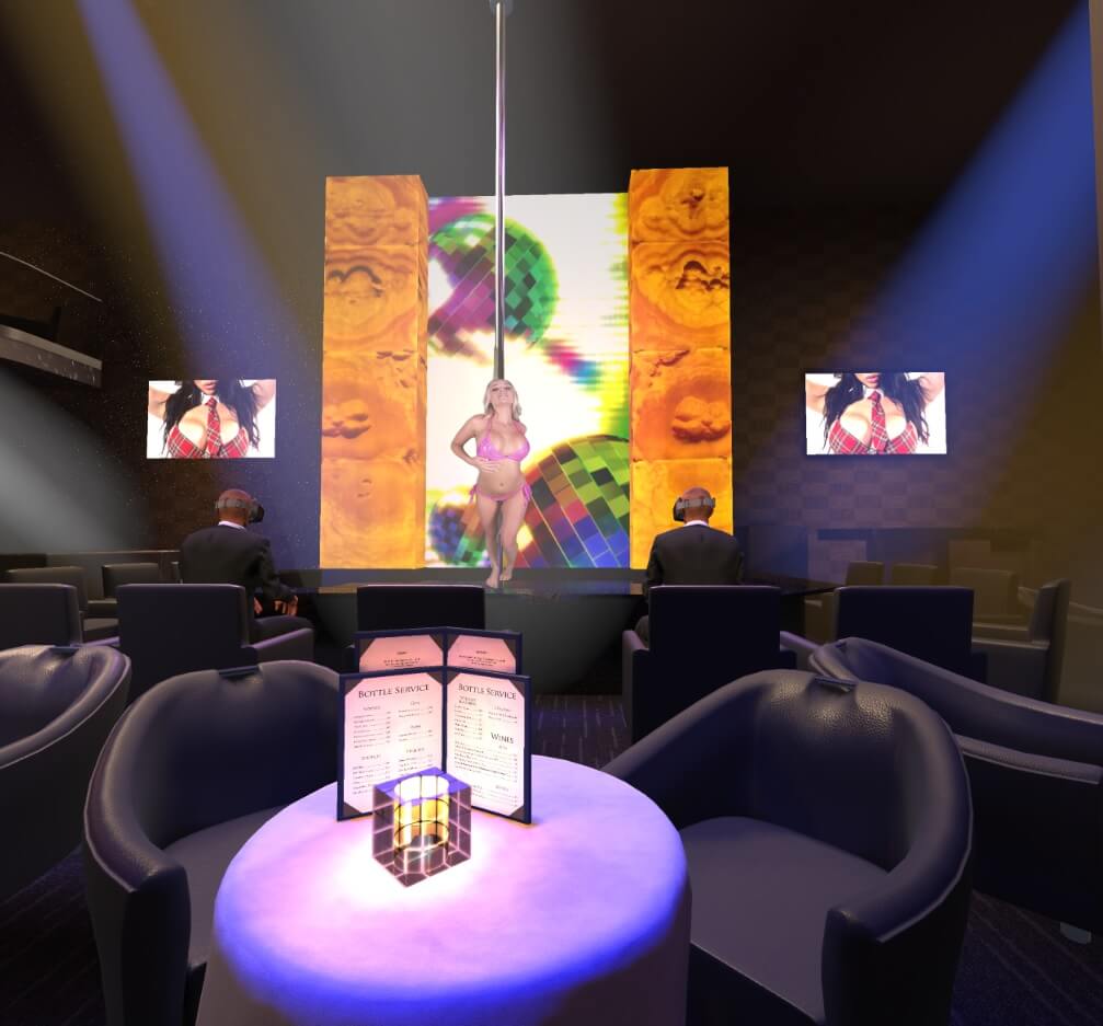 The Gold Club SF reproduced in VR.