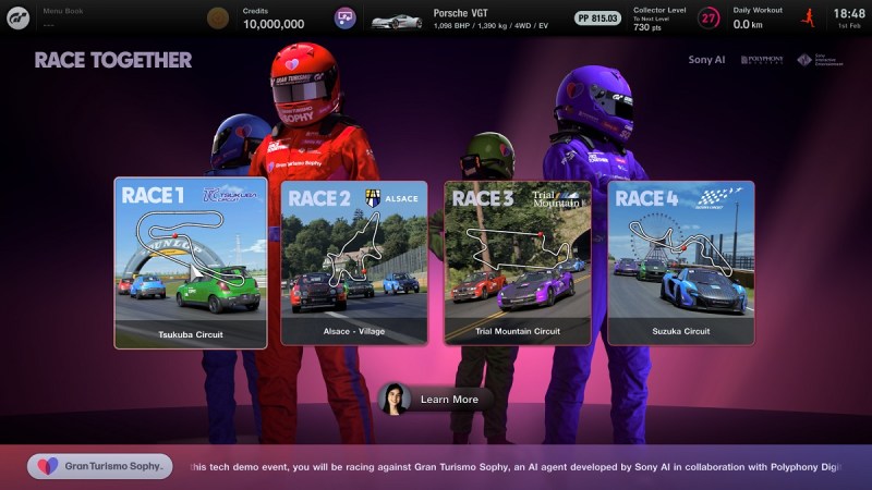 GT Sophy is an AI trained to beat the best human drivers.