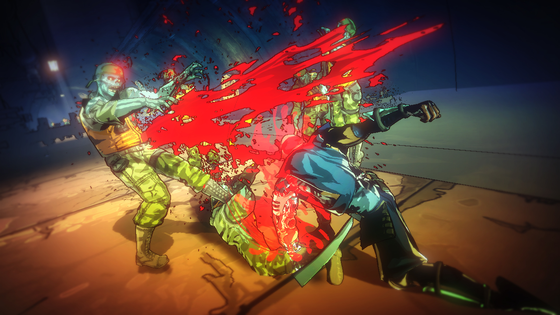 Yaiba taking a blood bath