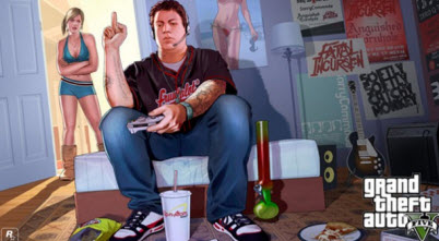 Grand Theft Auto V middle finger