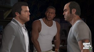 Grand Theft Auto V's main characters, Michael, Franklin, and Trevor may not look so good on the digital version for the PlayStation 3.