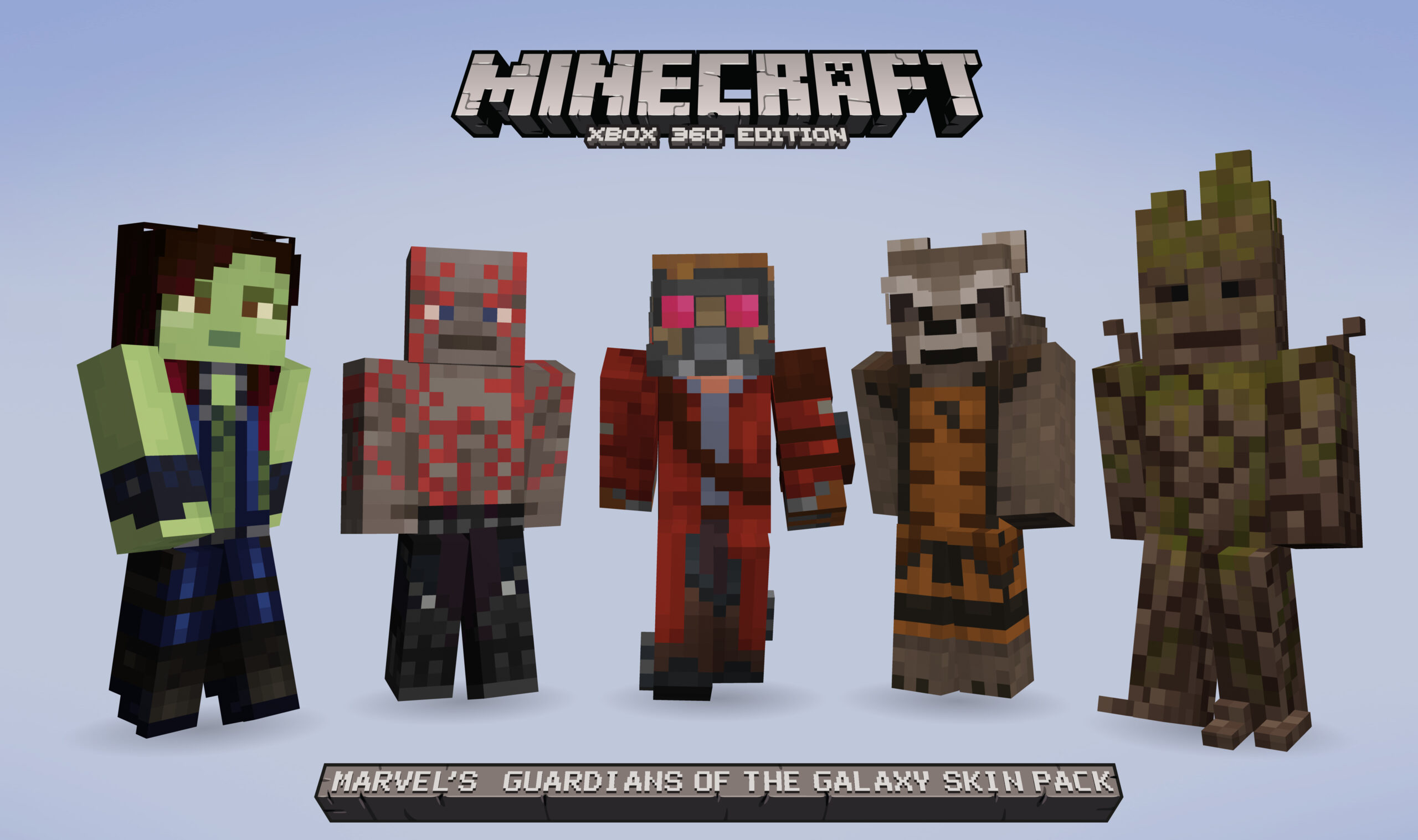 Guardians of the Galaxy skins for Minecraft.
