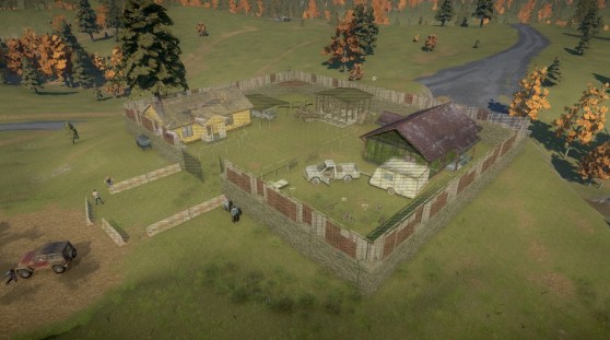 Fending off the undead in a fort in H1Z1