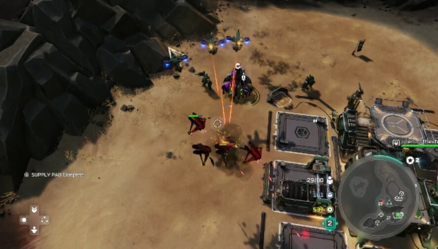 Defending the base in Halo Wars 2.