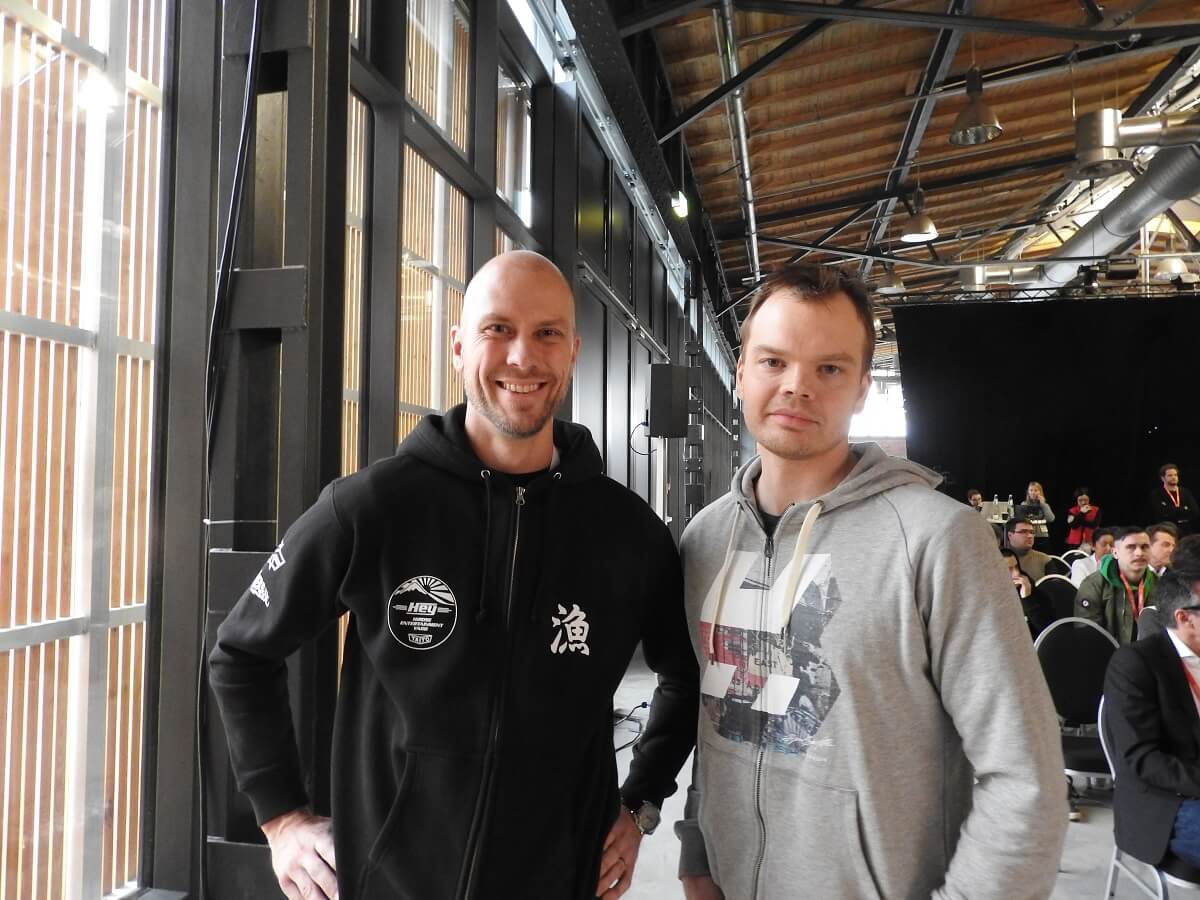 Hatch cofounders Vesa Jutila (left) and Juhani Honkala (right).