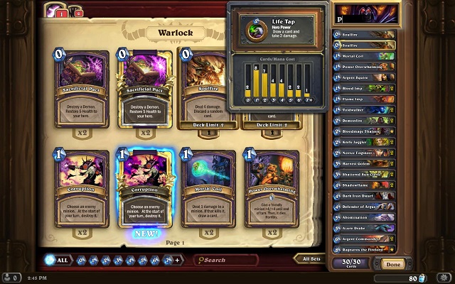 Hearthstone Mana Curve