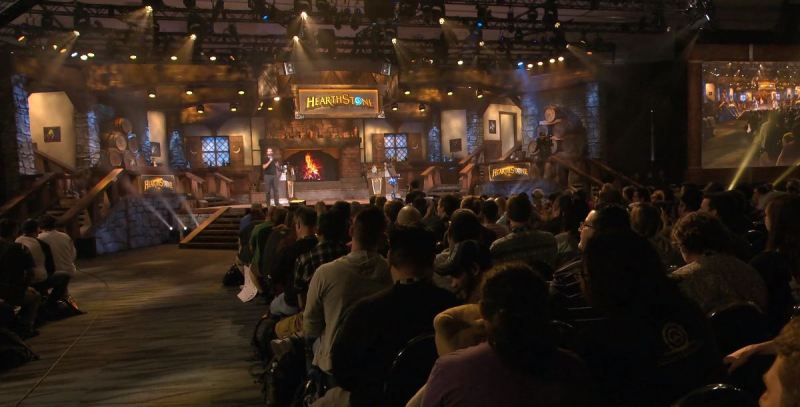 The Hearthstone stage at Blizzcon 2018.