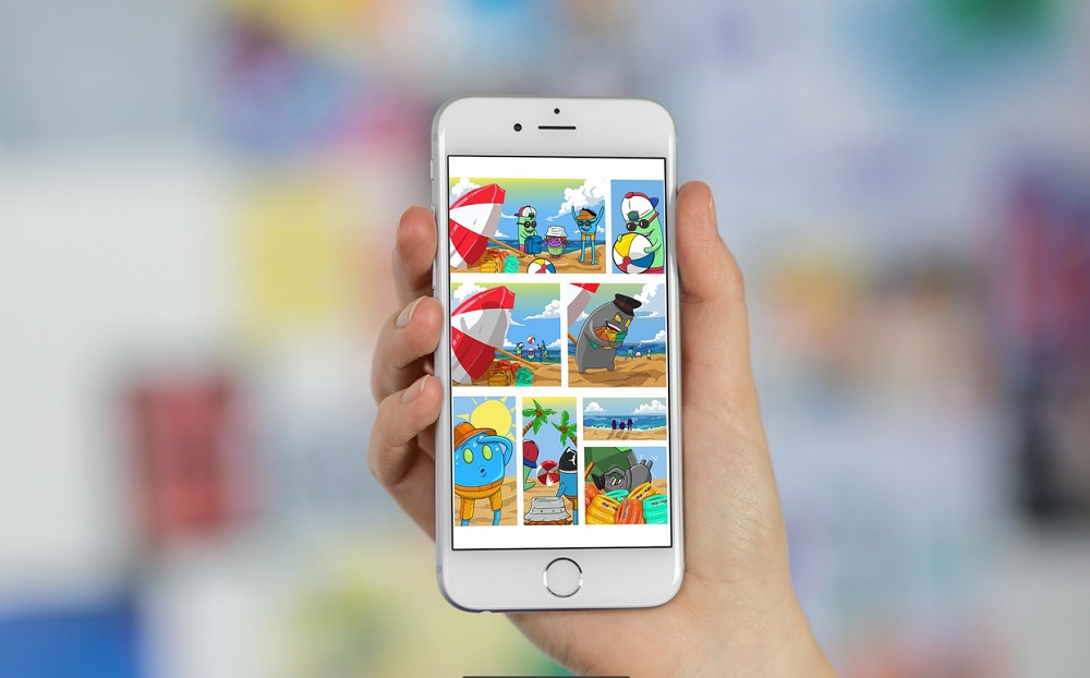 Herokins app on a smartphone.