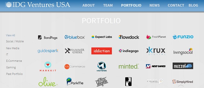 IDG Ventures investments