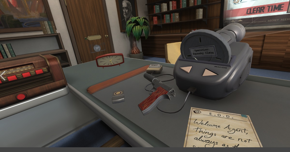 Schell Games/Oculus The office environment in I Expect You To Die