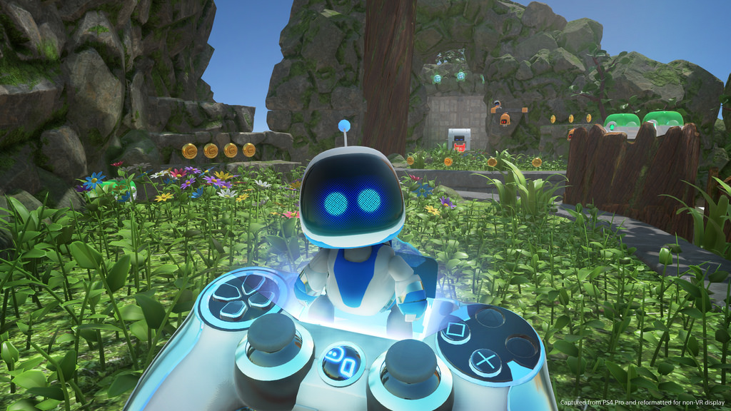 Astro Bot: Rescue Mission evolved from Sony's Playroom VR demo, Robot Rescue.