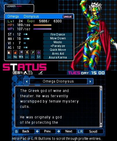 The demons in Devil Survivor 2: Record Breaker are quite colorful.