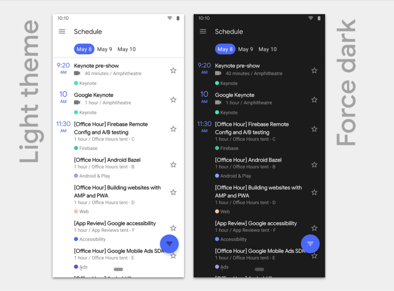 Android 10 Dark Mode
