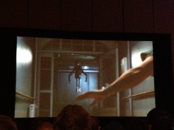 A supernatural figure is chasing Snake and his bandaged friend. Apology for the blurry photos (I just had an iPhone).