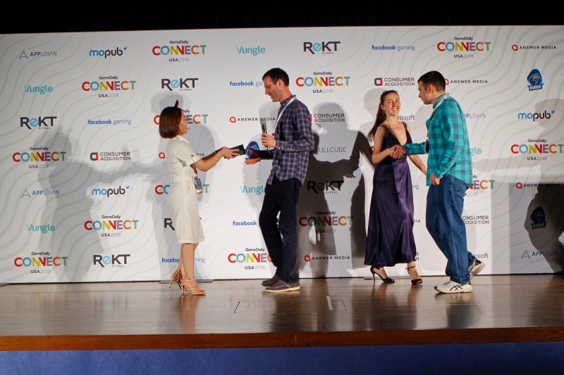 The winners of the best innovative game, OtherWorldly, from Idea.org.