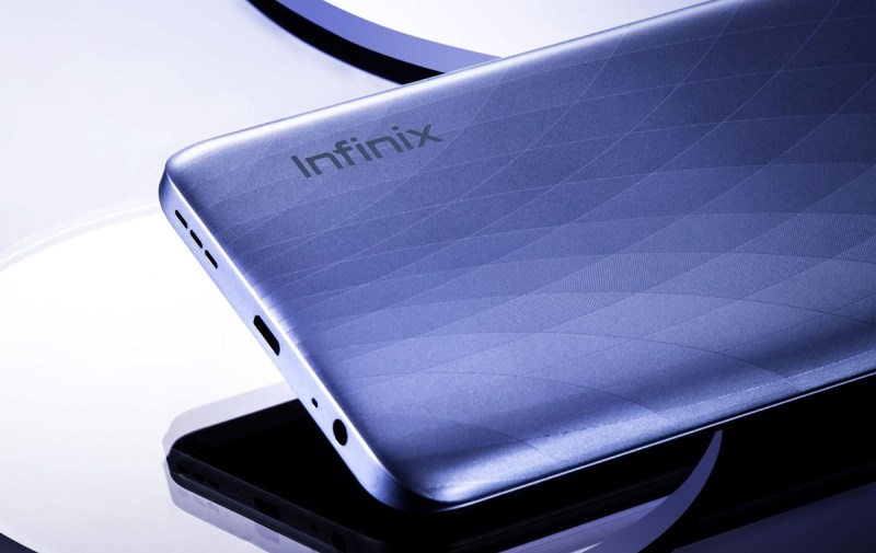 Infinix has a nice finish on its back.