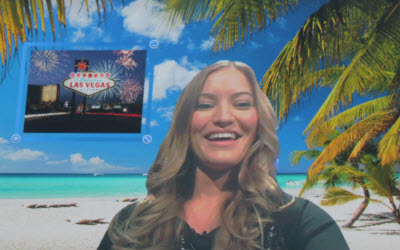 iJustine showed off RealSense working with Microsoft's Skype.