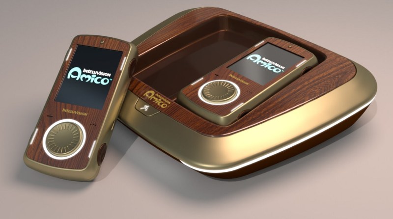 Intellivision has a big funky controller.
