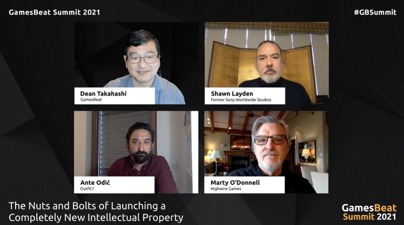 Dean Takahashi moderates a new IP panel with Shawn Layden, Ante Odic, and Marty O'Donnell.