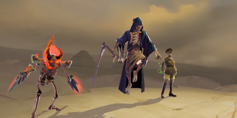 Reaper Eddie doesn't look happy.
