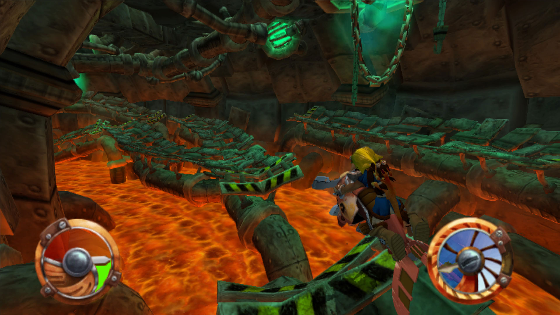 It's not a PS2 platformer without vehicle sections.