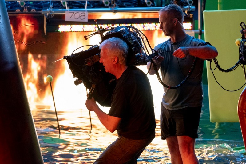 Director James Cameron behind the scenes of 20th Century Studios' AVATAR: THE WAY OF WATER.