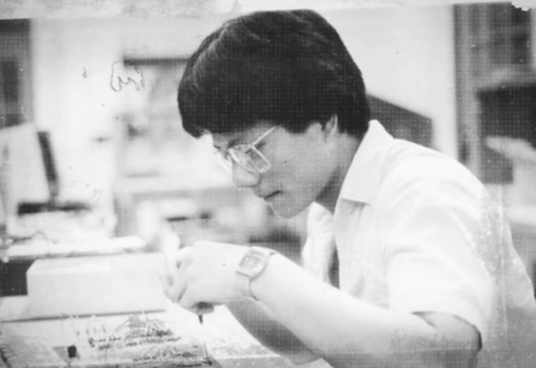 Jensen Huang in his early years as an engineer.