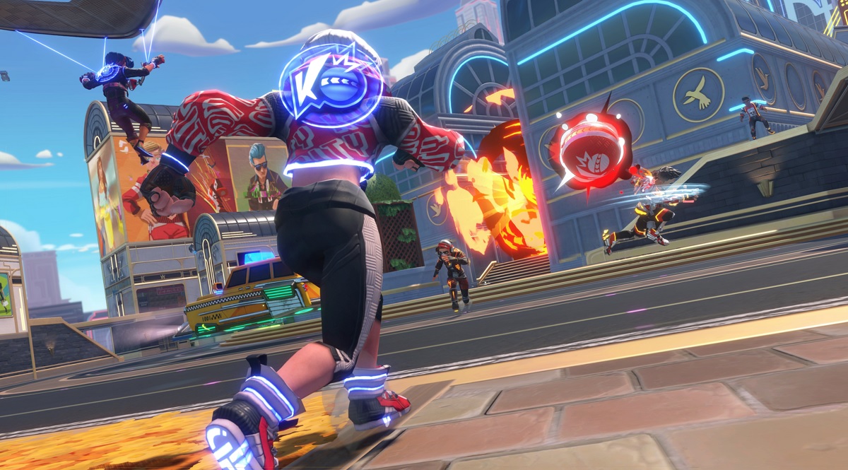 Knockout City emphasizes positioning, skill, and timing.