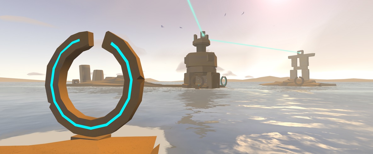 You have to solve various puzzles in Land's End.