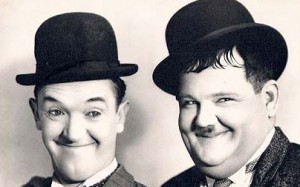 Laurel and Hardy Silence was golden.