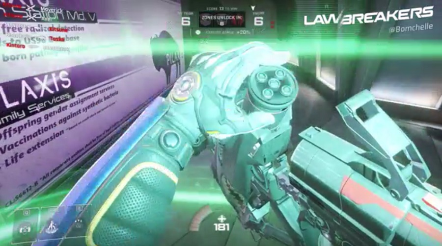 Healing yourself in Lawbreakers.