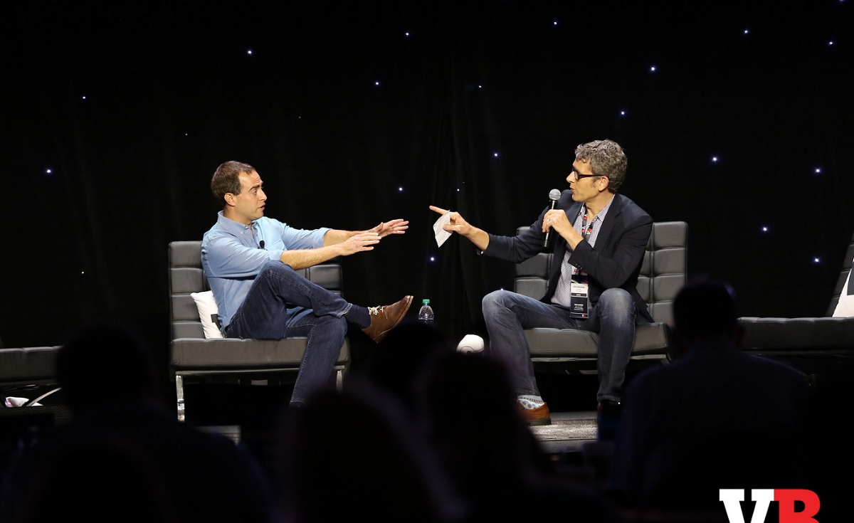 Lee Jones of Google and Matt Marshall of VentureBeat.