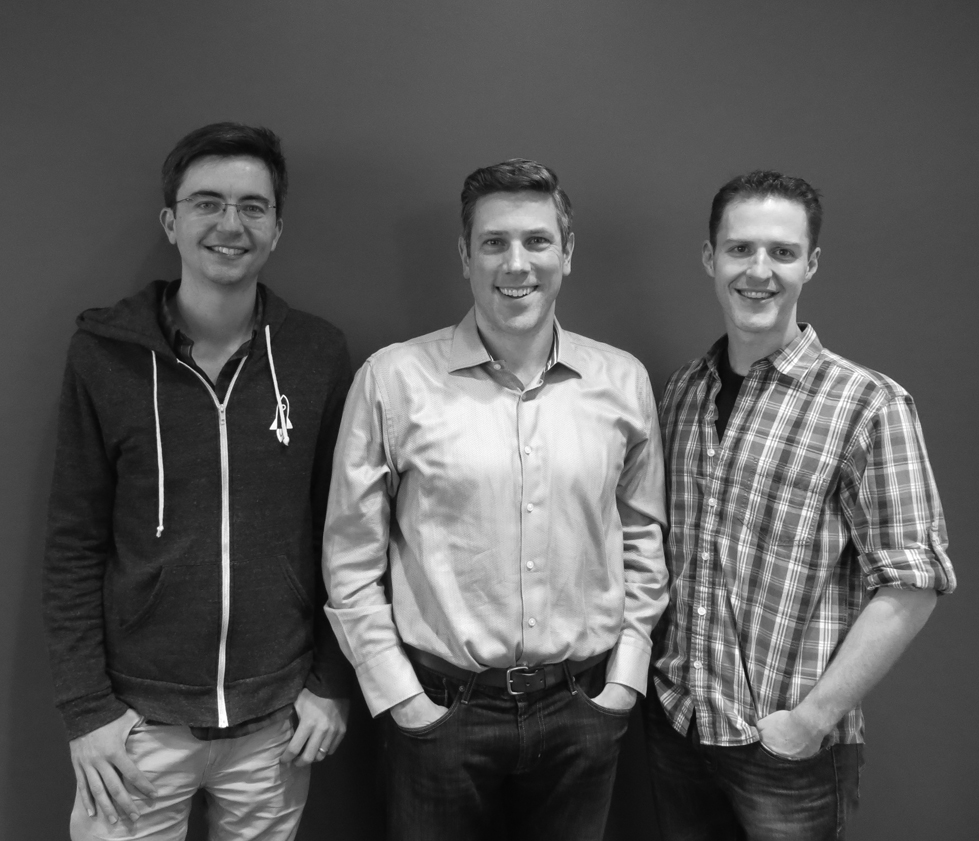 Liftoff cofounders (left to right): Harry Robertson (CTO), Mark Ellis (CEO), and Phil Crosby (CPO).