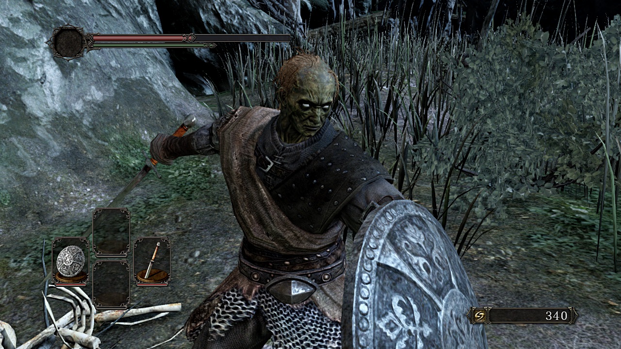 This is what happens to your life bar if you die enough times.