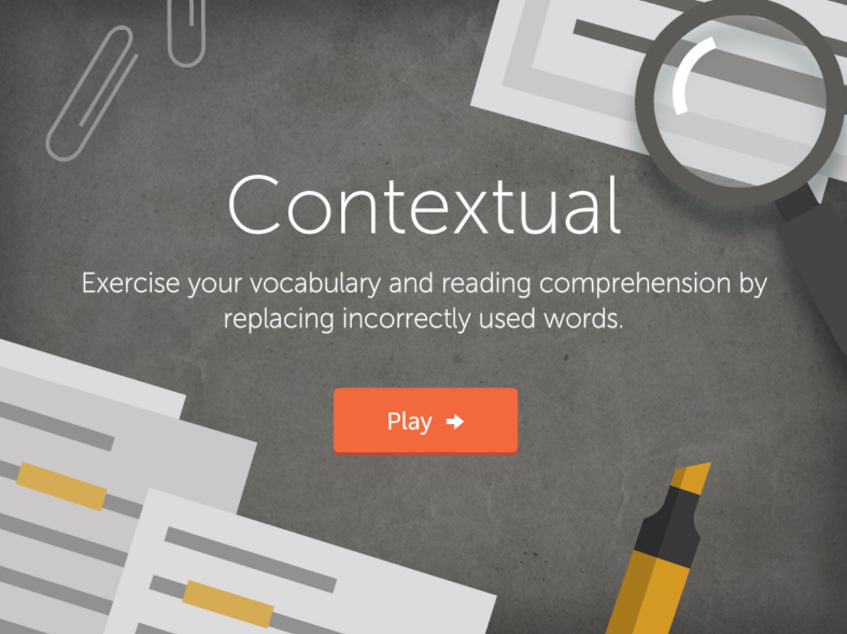 Lumosity's Contextual game tests your reading comprehension.