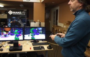 MakeVR will let users collaborate on the same design in real-time. Steve Hansted shows it off.