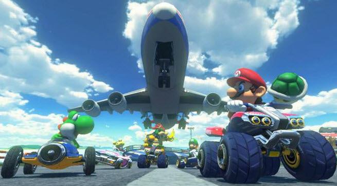 Mario Kart 8 will let you drive vertically up walls.