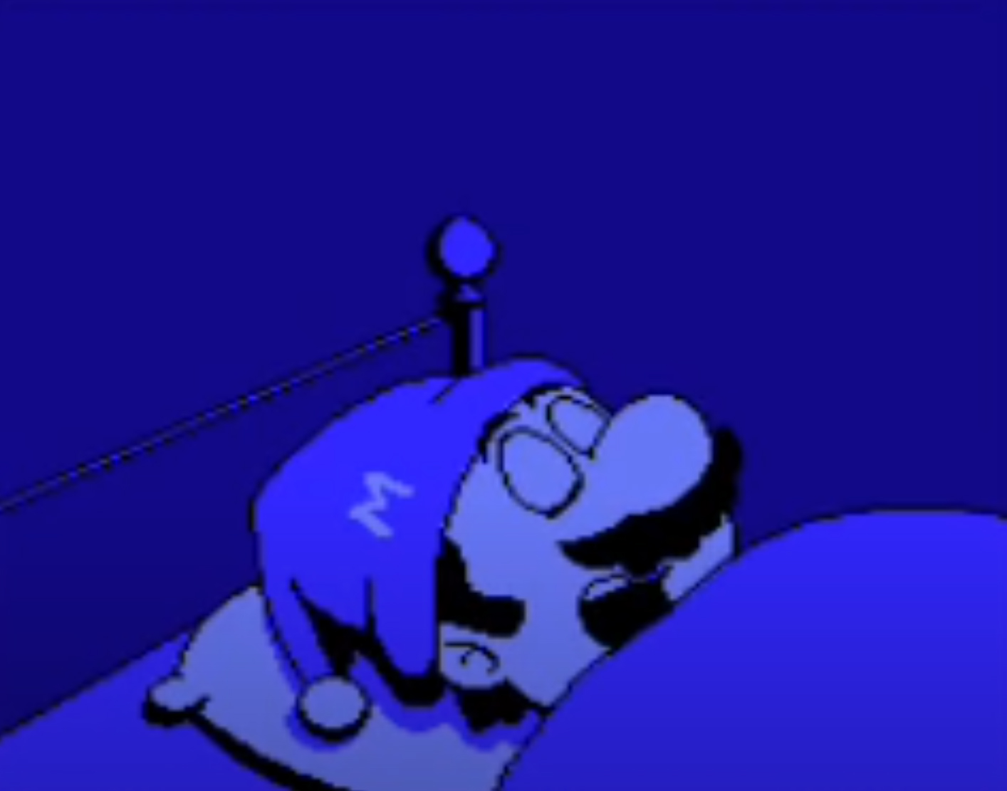 He's just sleeping.