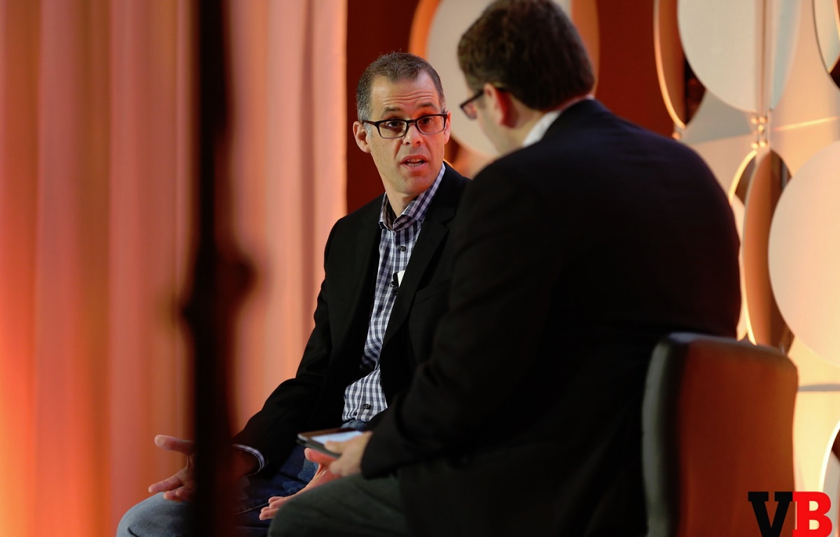 Peter Phillips of Marvel and Ian Sherr of CNet at GamesBeat Summit 2016.